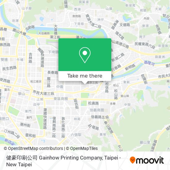 健豪印刷公司 Gainhow Printing Company map