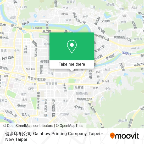 健豪印刷公司 Gainhow Printing Company地圖
