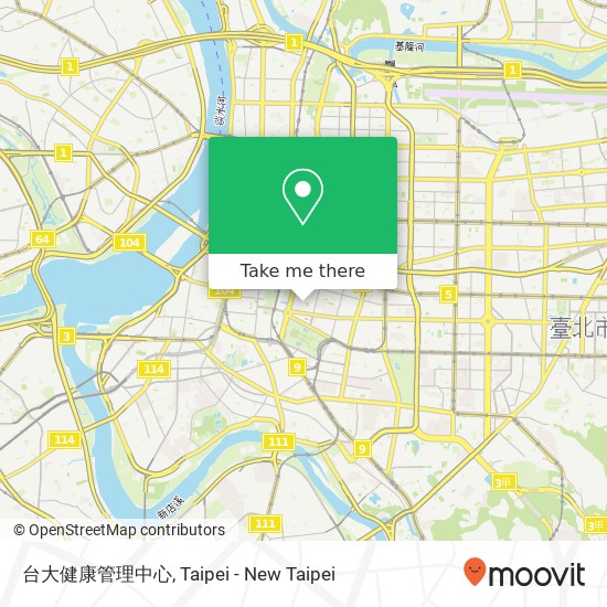 台大健康管理中心 map