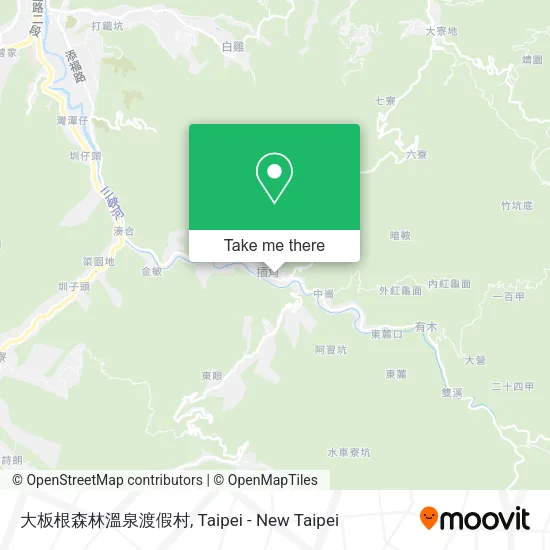 大板根森林溫泉渡假村 map