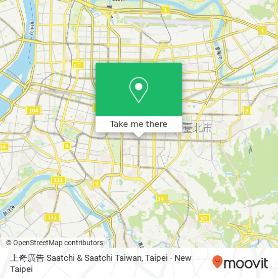 上奇廣告 Saatchi & Saatchi Taiwan地圖
