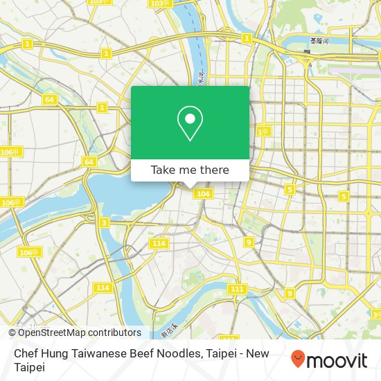 Chef Hung Taiwanese Beef Noodles map