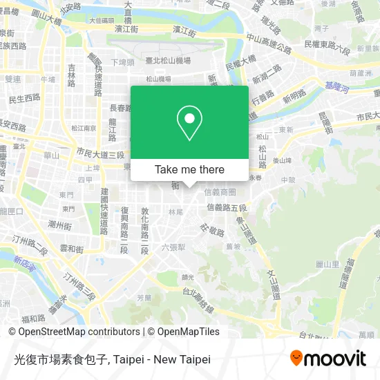 光復市場素食包子地圖