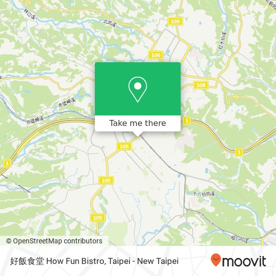 好飯食堂 How Fun Bistro map
