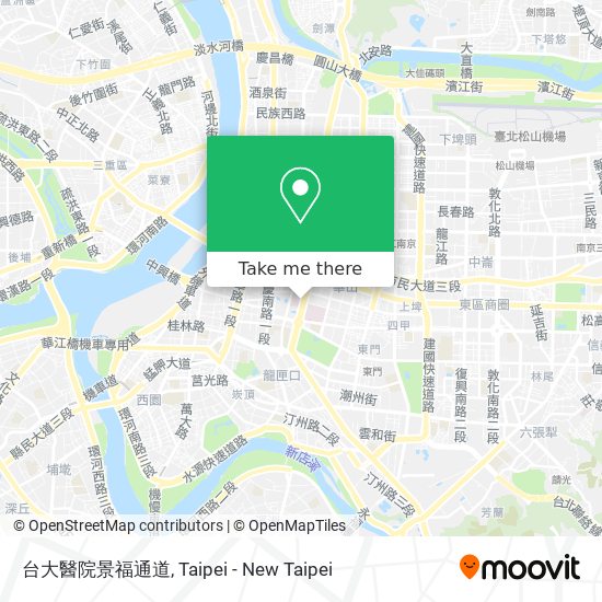 台大醫院景福通道 map