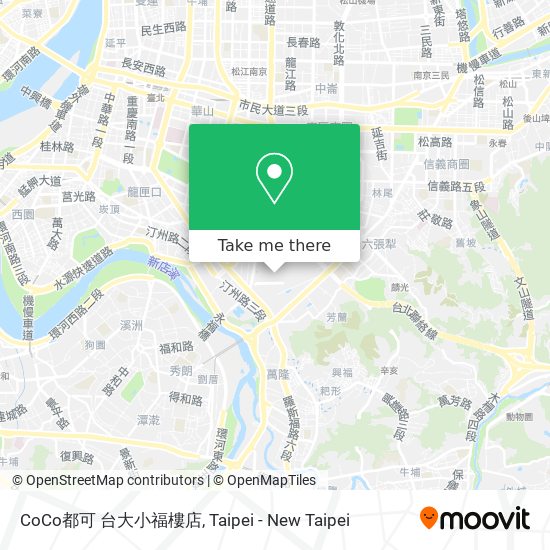 CoCo都可 台大小福樓店地圖
