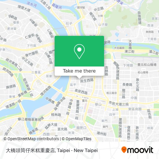 大橋頭筒仔米糕重慶店地圖
