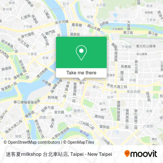 迷客夏milkshop 台北車站店地圖
