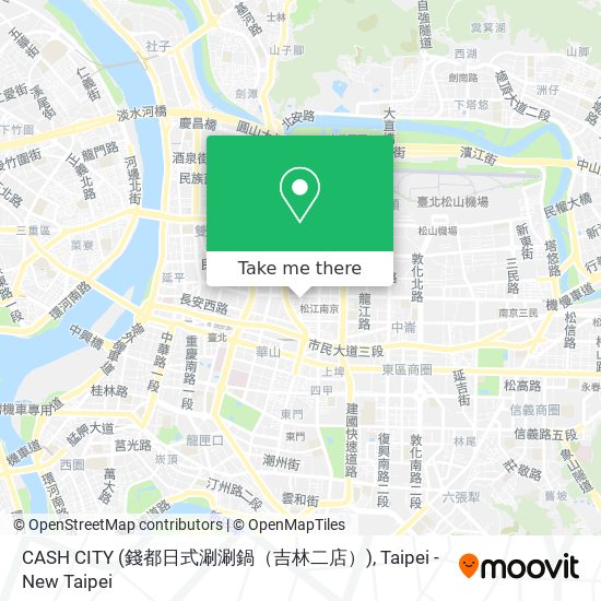 CASH CITY (錢都日式涮涮鍋（吉林二店）) map