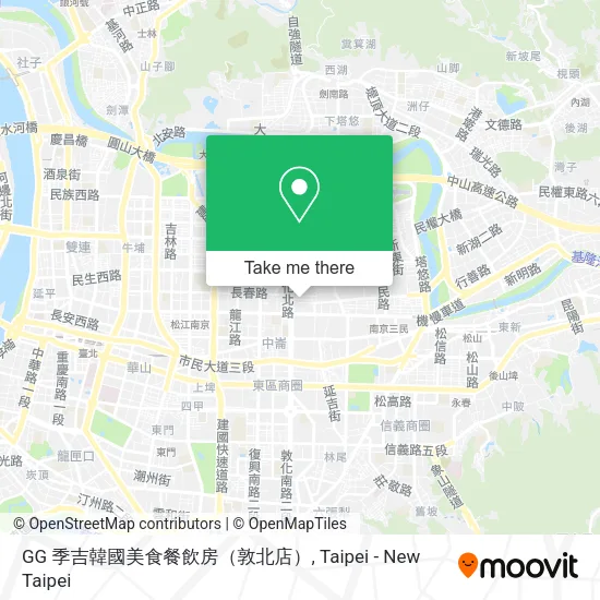 GG 季吉韓國美食餐飲房（敦北店） map