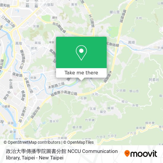 政治大學傳播學院圖書分館 NCCU Communication library map