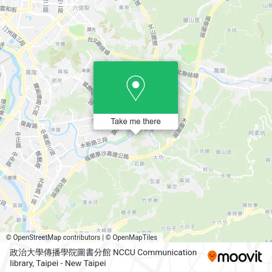 政治大學傳播學院圖書分館 NCCU Communication library地圖