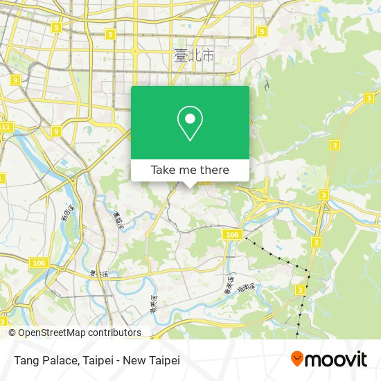 Tang Palace map