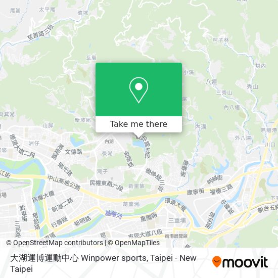 大湖運博運動中心 Winpower sports map