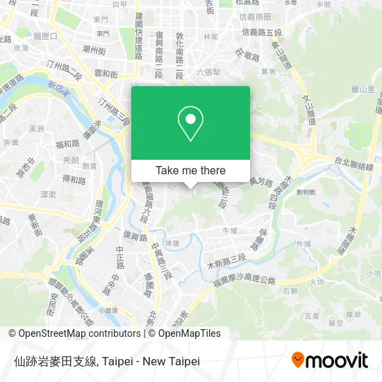 仙跡岩麥田支線 map