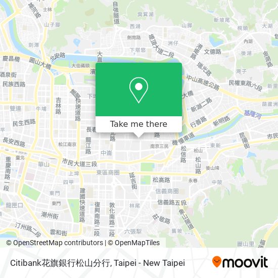 Citibank花旗銀行松山分行 map