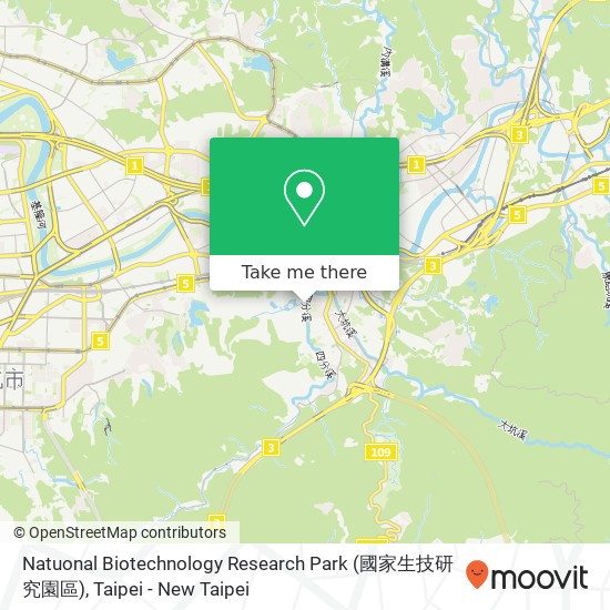 Natuonal Biotechnology Research Park (國家生技研究園區) map