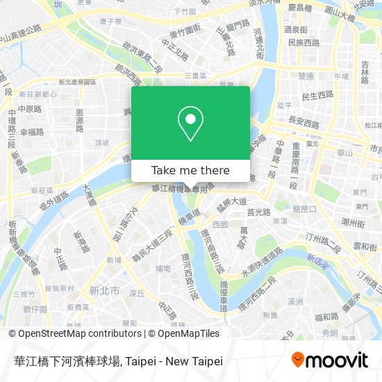華江橋下河濱棒球場 map