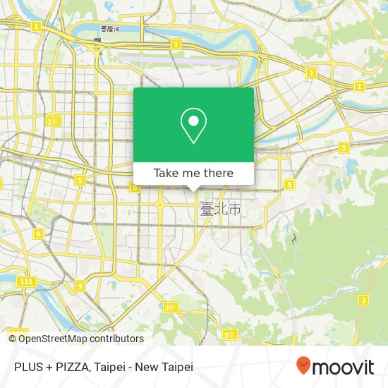 PLUS + PIZZA map