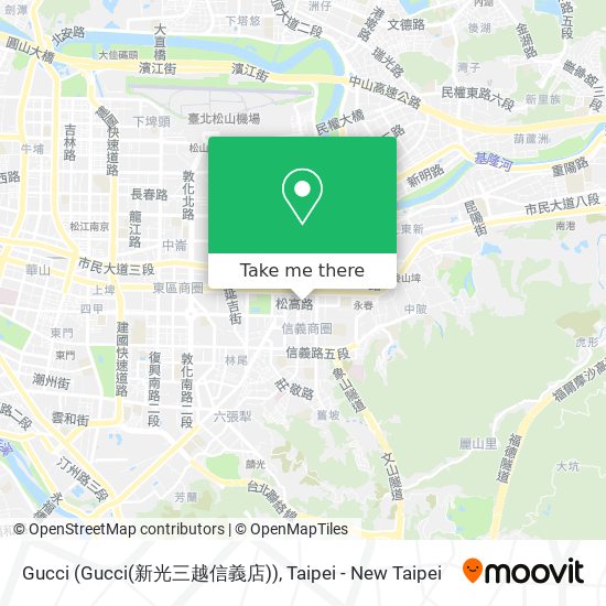 Gucci (Gucci(新光三越信義店)) map