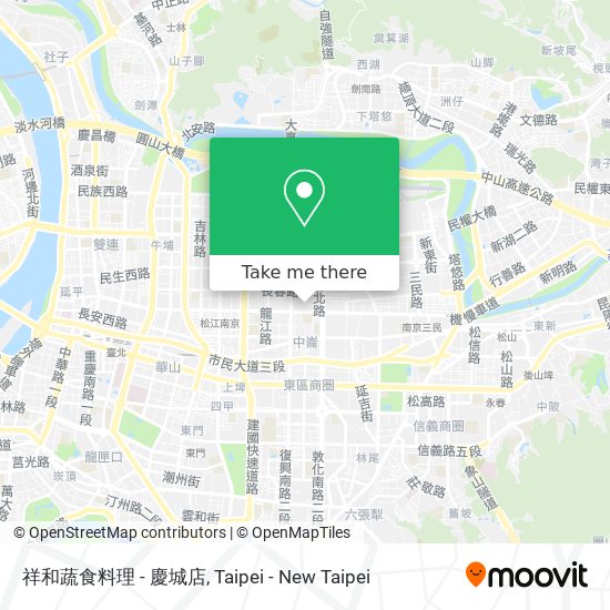 祥和蔬食料理 - 慶城店 map