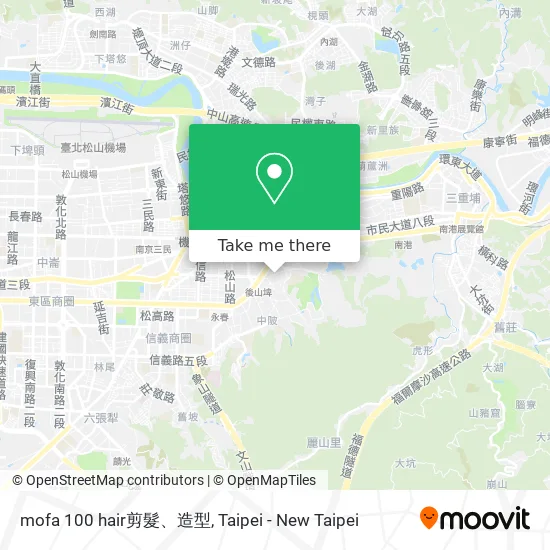 mofa 100 hair剪髮、造型地圖