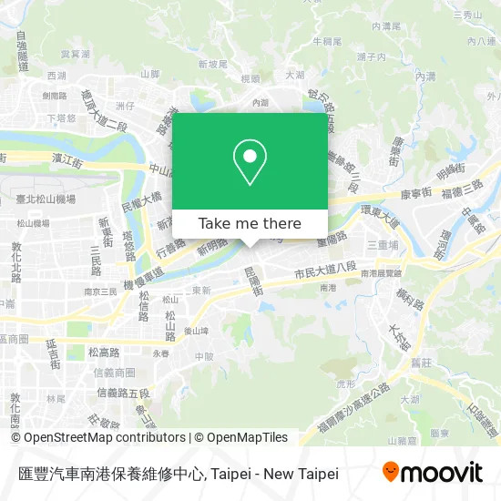 匯豐汽車南港保養維修中心 map