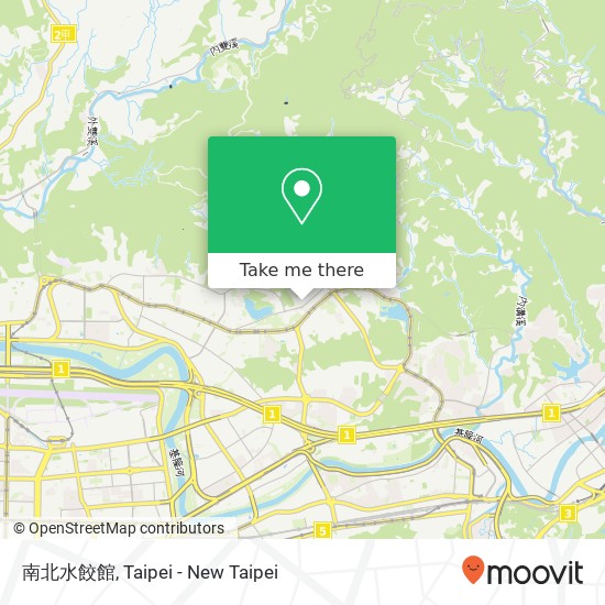 南北水餃館 map