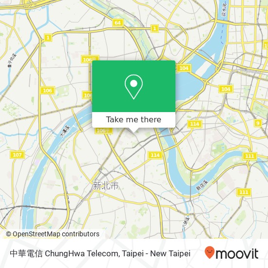 中華電信 ChungHwa Telecom map