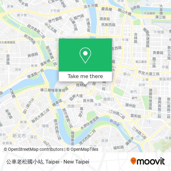 公車老松國小站 map