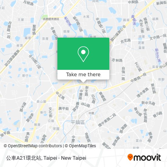 公車A21環北站 map