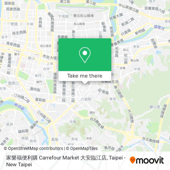 家樂福便利購 Carrefour Market 大安臨江店 map