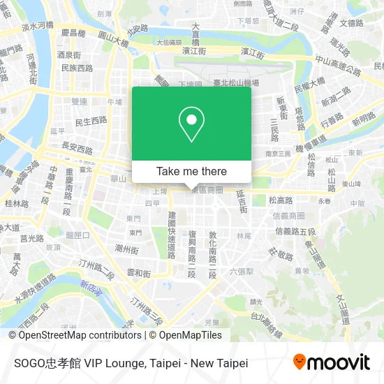 SOGO忠孝館 VIP Lounge地圖