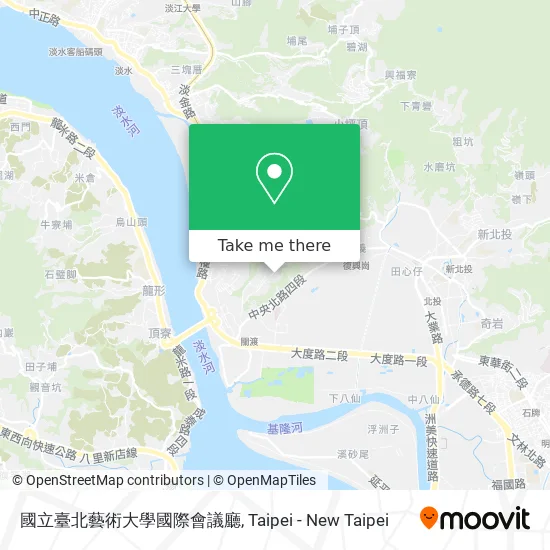 國立臺北藝術大學國際會議廳 map