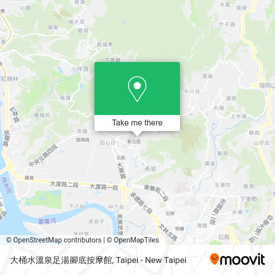 大桶水溫泉足湯腳底按摩館地圖