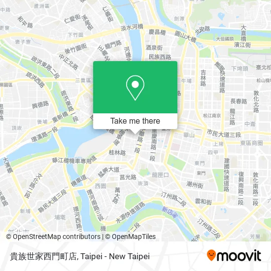 貴族世家西門町店地圖