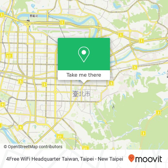 4Free WiFi Headquarter Taiwan地圖