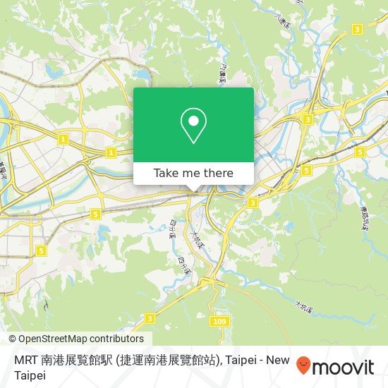 MRT 南港展覧館駅 (捷運南港展覽館站) map