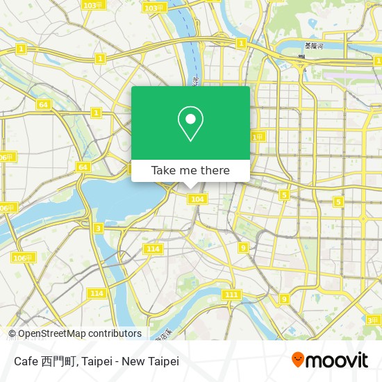 Cafe 西門町 map