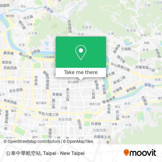 公車中華航空站 map
