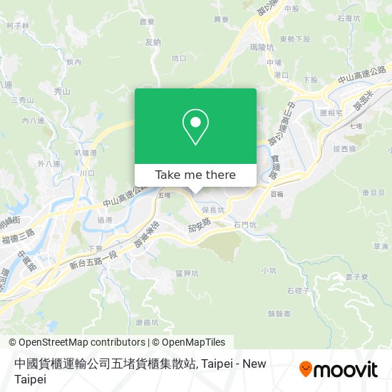 中國貨櫃運輸公司五堵貨櫃集散站 map