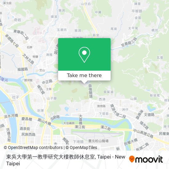 東吳大學第一教學研究大樓教師休息室 map