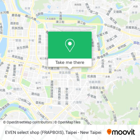 EVEN select shop (FRAPBOIS) map