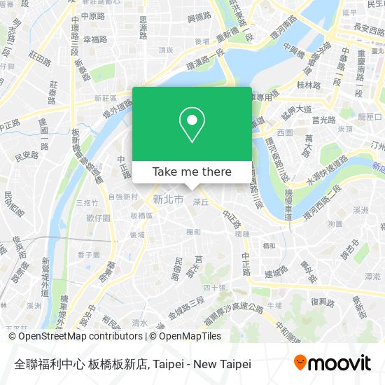 全聯福利中心 板橋板新店 map