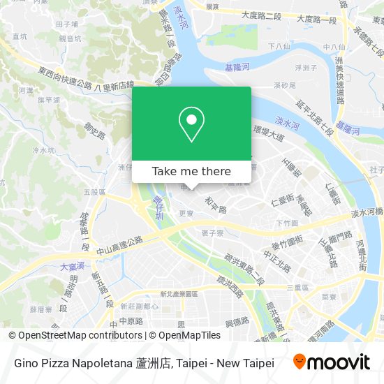 Gino Pizza  Napoletana 蘆洲店地圖