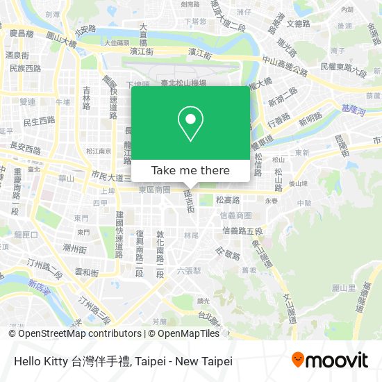 Hello Kitty 台灣伴手禮 map