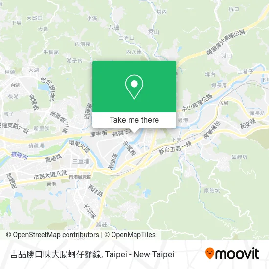 吉品勝口味大腸蚵仔麵線地圖