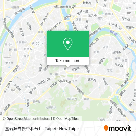 嘉義雞肉飯中和分店 map