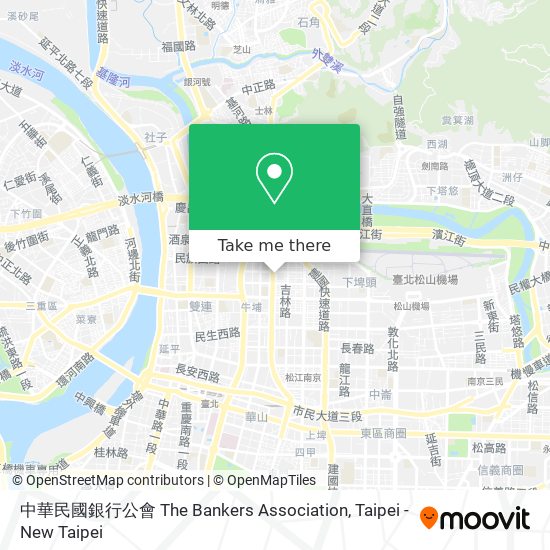 中華民國銀行公會 The Bankers Association map