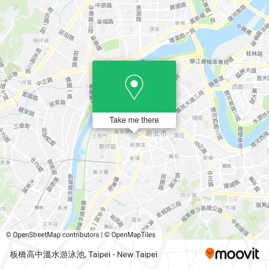 板橋高中溫水游泳池地圖